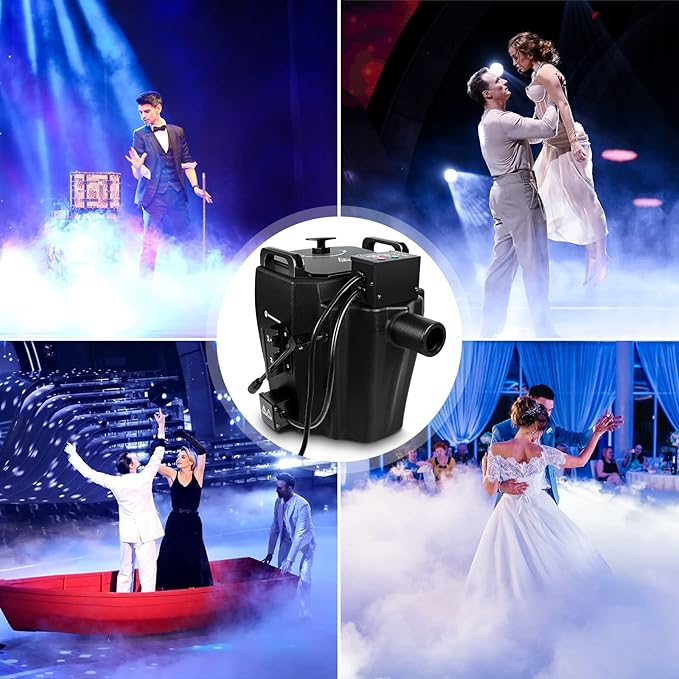 3500W Dry Ice Machine, Portable Low Lying Fog Machine - Image 6