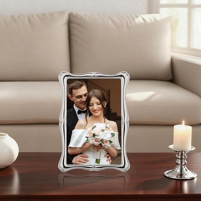 4 x 6'' Premium Alloy Silver Photo Frame - Image 2