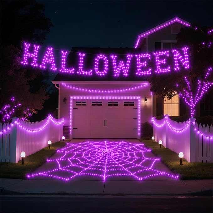 TingMiao Halloween Purple Fairy Lights Battery Operate, 7.2ft 20 LEDs String - Image 9
