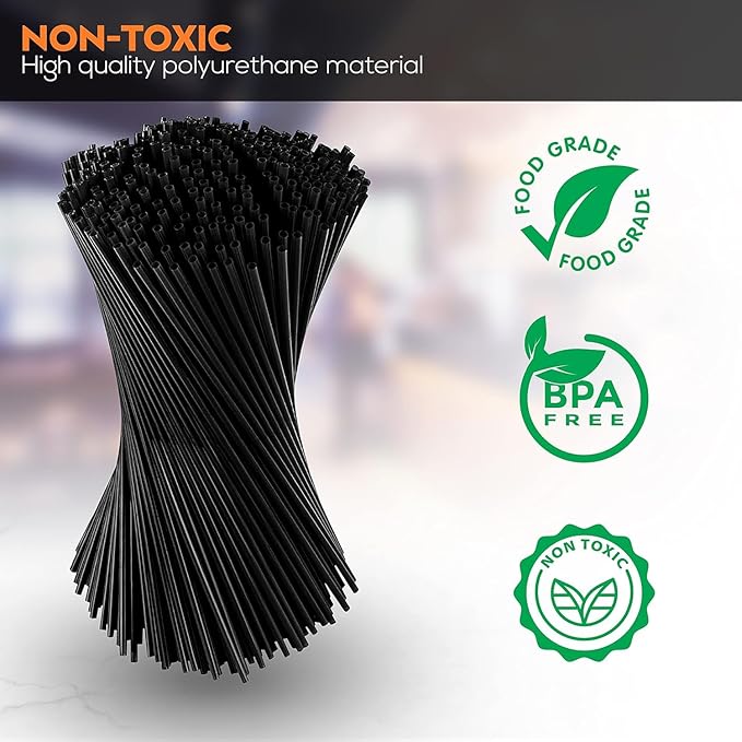 Black Mini Drink Stirrers - Image 2