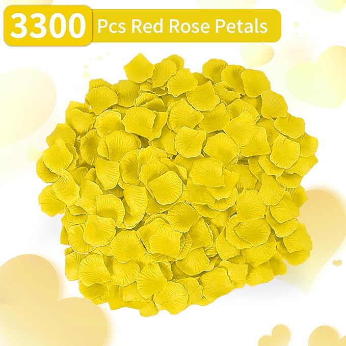 3300 PCS Artificial Fake Rose Petals, Flower Petals, Romantic Nightfor Her/Him - Image 2