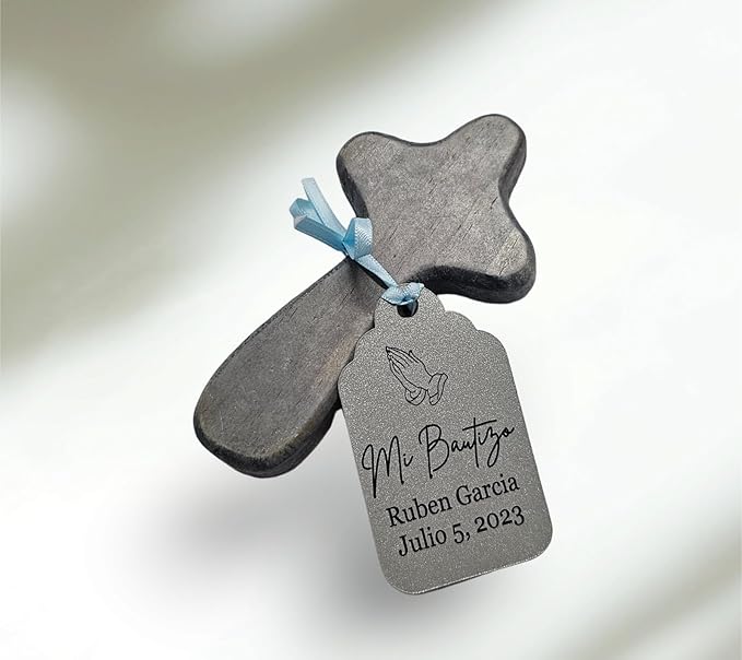 Mi Bautizo Baptism Christening Personalized Thank You Tags 20 pcs - Image 4