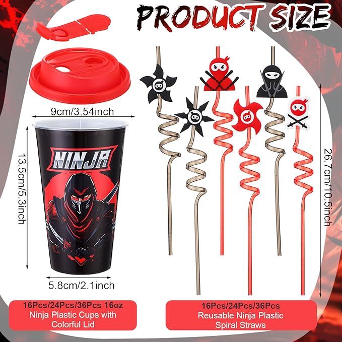 Yungyan 36 Sets Ninja Party Favors Goodie Cups - Image 2