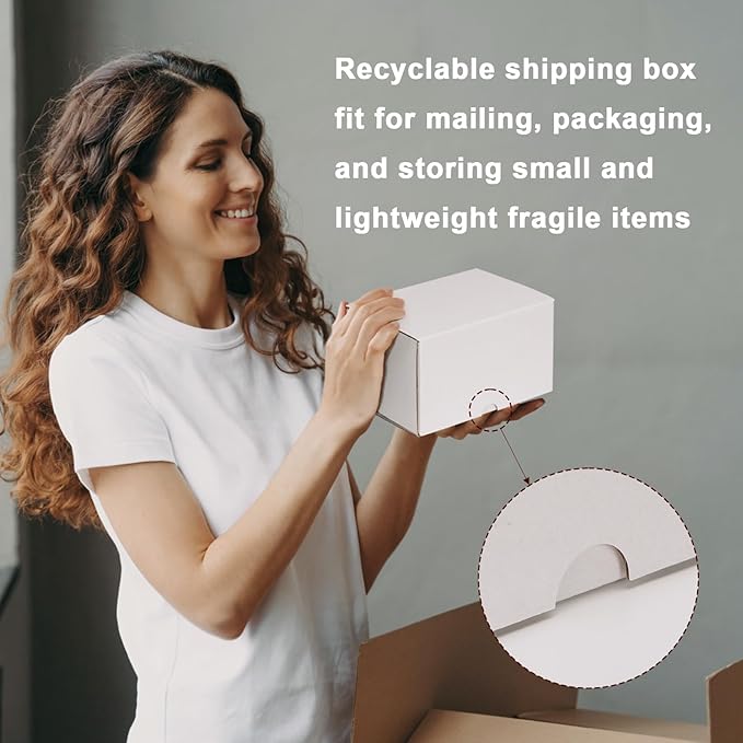 MEBRUDY 7x5x4 Inch Shipping Boxes Pack of 50 - Image 5
