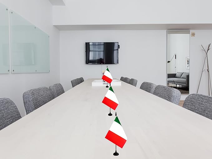 Italy Desk Flag, 12 Pack Italian Table Office Flag - Image 5