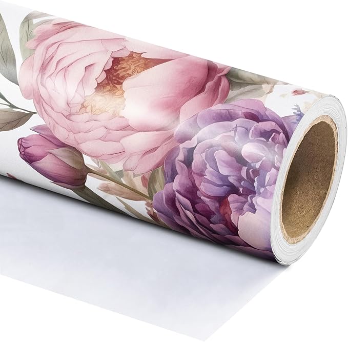 WRAPAHOLIC Floral Wrapping Paper Roll - Image 3