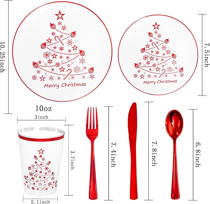 Supernal 150pcs Christmas Dinnerware - Image 2