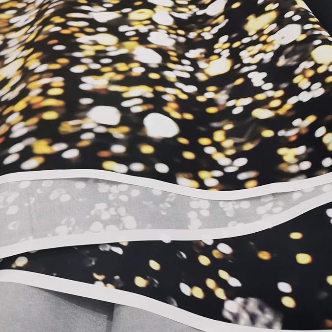 SJOLOON Black and Gold Backdrop Gold Spots Backdrop Vinyl Photography Backdrop - Image 3