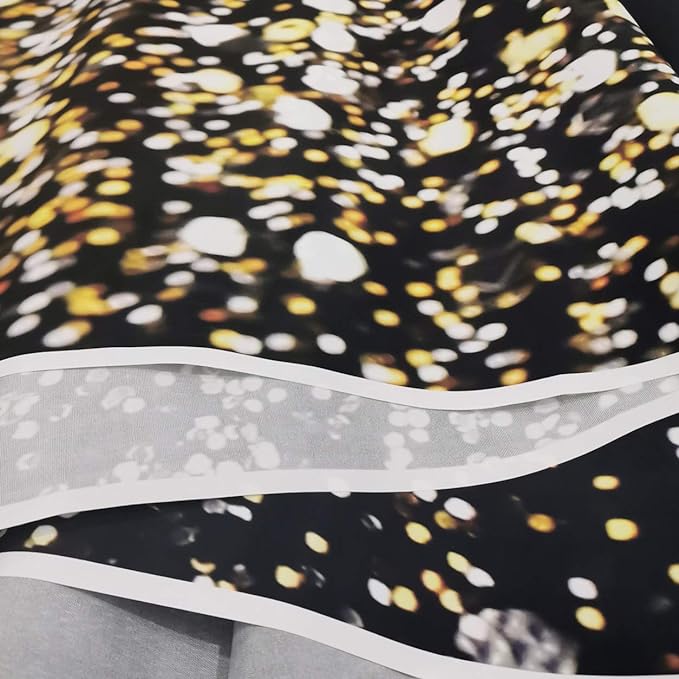 SJOLOON Black and Gold Backdrop Gold Spots Backdrop Vinyl Photography Backdrop - Image 4