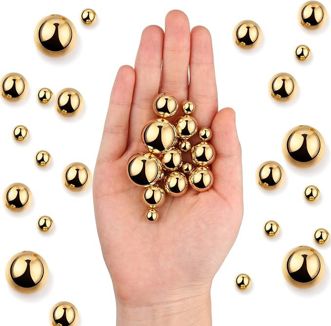 150 Pieces Vase Filler Faux Pearls Vase Makeup Beads No Hole Gloss Bead Mixed - Image 3