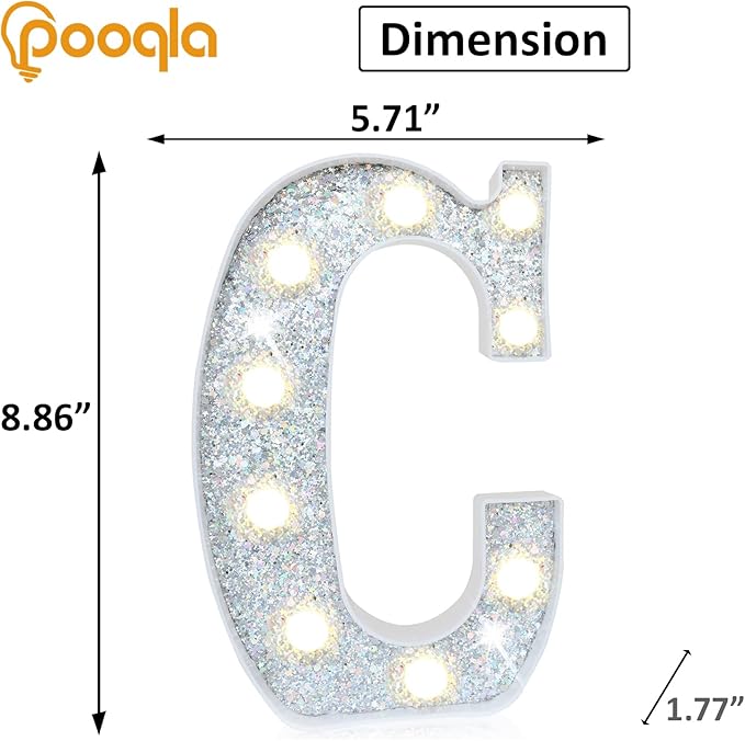 Pooqla Light Up Letters, LED Marquee Letters - Image 5