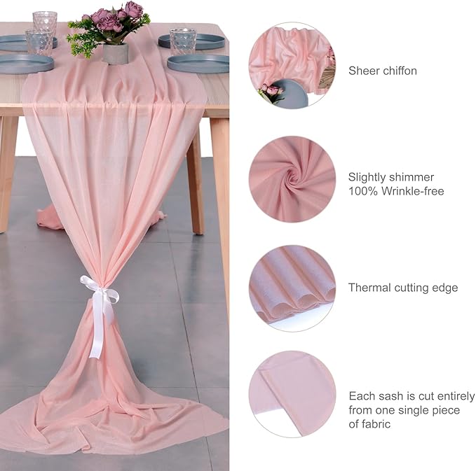MDS Halloween Chiffon Table Runner - Image 6