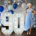 Marquee Numbers 4 Feet Tall Big Light Up Numbers 90th Birthday Decorations by Letsmakeitimpressive