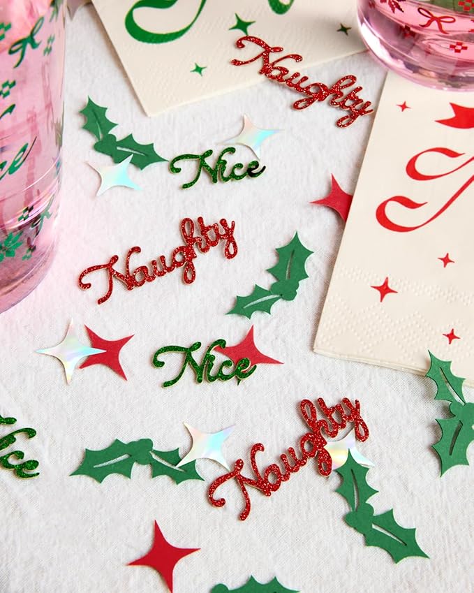 xo, Fetti Naughty + Nice Confetti | Red + Green Glitter - Image 4