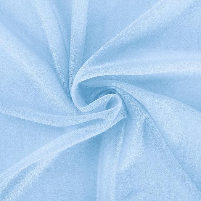 Baby Blue Wedding Arch Draping Fabric 29" x 20 FT Blue Wedding Drapes - Image 6