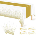 4Pack Disposable Plastic Table Cloths by QZYL