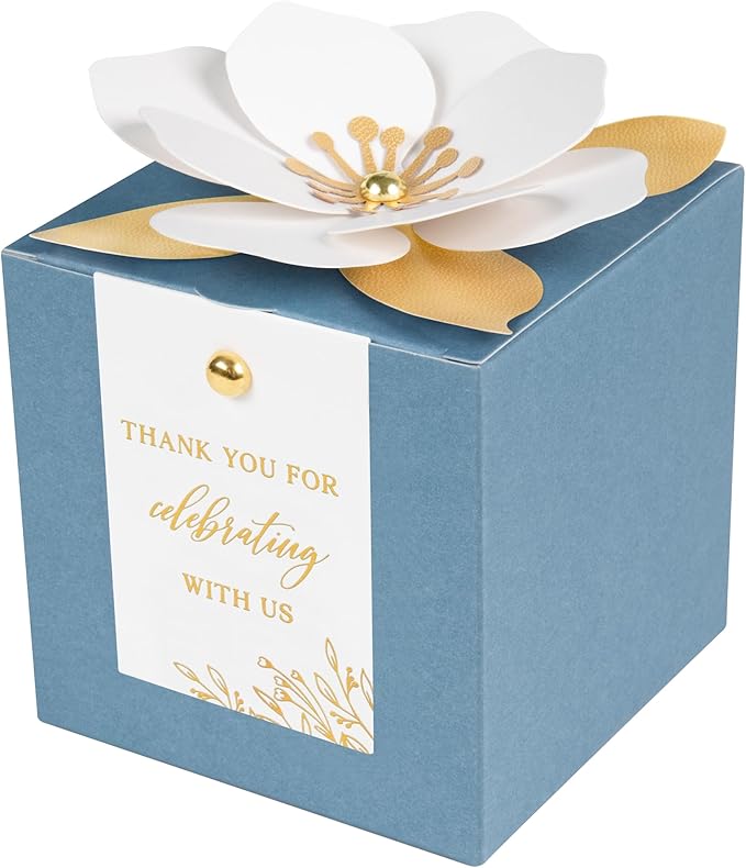 FEIYI 20 PCS Dusty Blue Gift Boxes, 3 In 1 Favor Boxes by FEIYI
