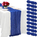 10 Pack Blue Cheesecloth Table Runner -21*120Inch Long Boho Wedding Table Decor by MIRRASMIRROR