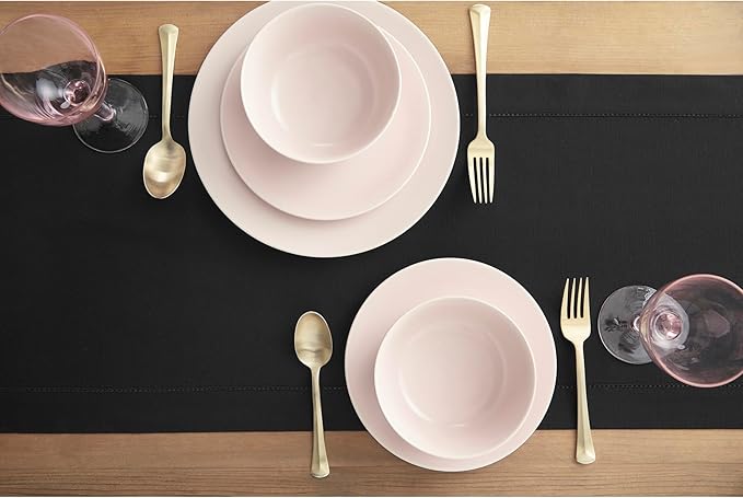 Solino Home Black Table Runner 48 Inches - Image 5
