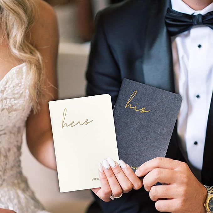 Wedding Vow Books His and Hers, Wedding Registry Gifts Ideas - Image 5