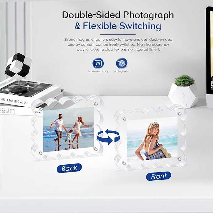6Pack Magnetic Acrylic Picture Frames 2×3 Inch - Image 2