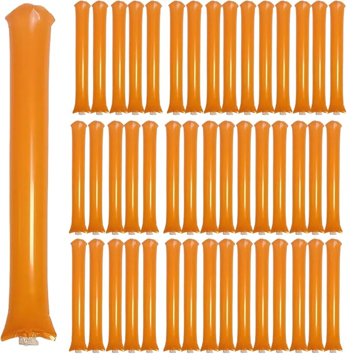 48pcs Round Head Boom Sticks Thunder Sticks Cheering Sticks Team Spirit Plastic by ROSEBB