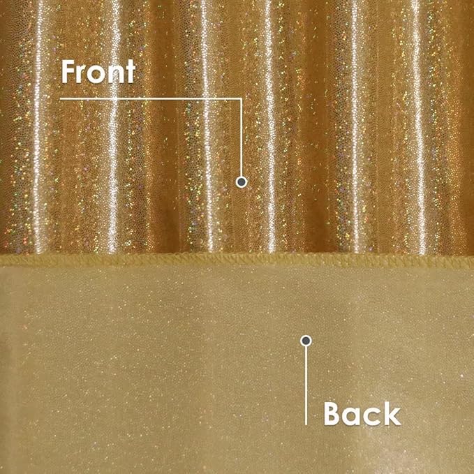 Fitable Gold Sequin Tablecloth for Parties 54x54 Inch - Image 4