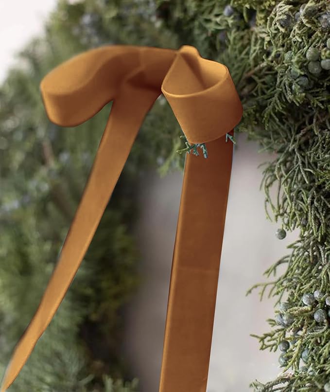 Copper Velvet Ribbon 1.5'' 25 Yards - Image 3