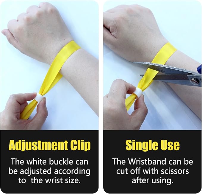 Green-Power America 100 Pcs Cloth Event Wristbands, Event Wristbands, Colored - Image 3