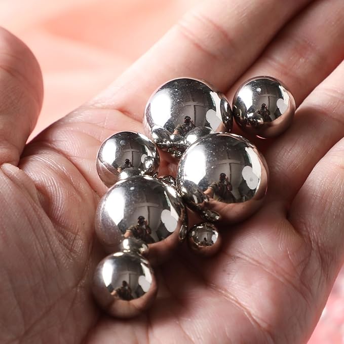 200 Pcs Vase Filler Beads Silver Pearl Beads - Image 2