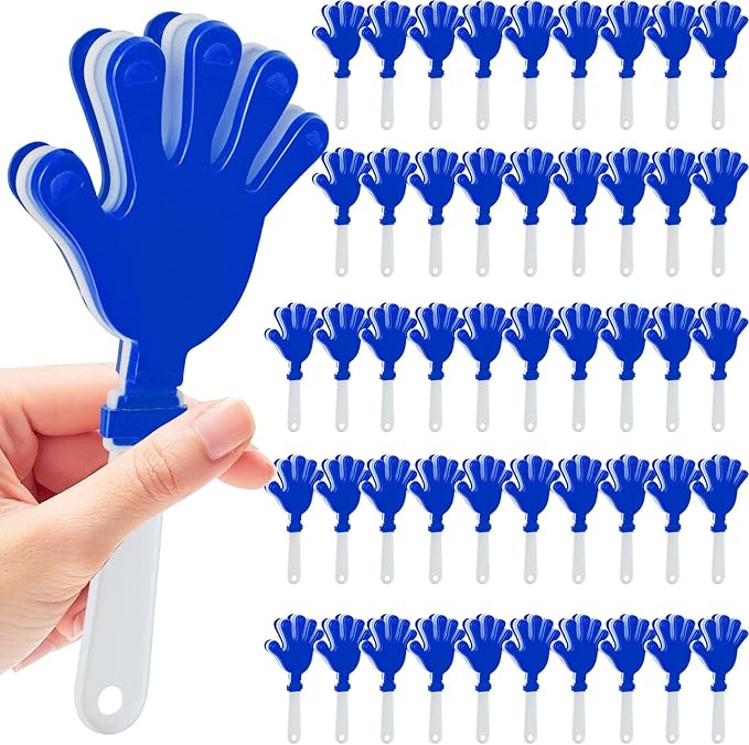48 Pcs Hand Clappers Noisemakers 7.5 Inch Clappers Noisemakers Plastic Hand by Unknown
