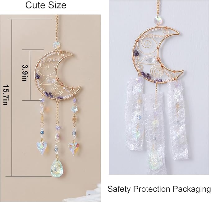 TUOKING Crystal Moon Suncatchers - Image 2