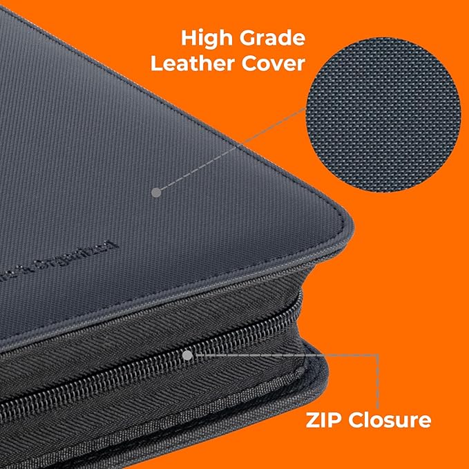Premium ZiP Trading Cards Binder 9 Pockets, 936 Cards, Large Cards Book Album - Image 8