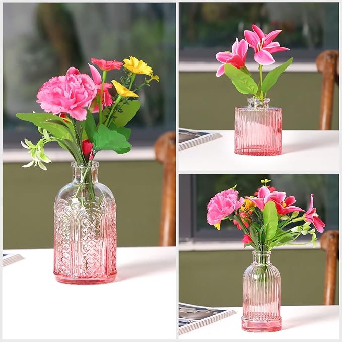 Glass Bud Vases in Bulk Set of 30 Pcs, Small Glass Vases - Image 8