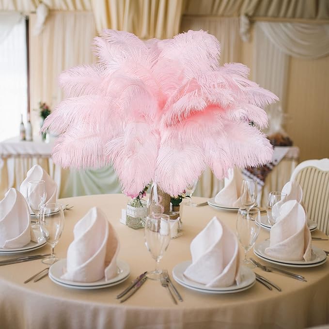 Retrowavy 30 Pcs 18-20 Inch Large Natural Ostrich Feathers Bulk - Image 5