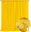 10 x 7 Feet Yellow Backdrop Curtain by ZEBMOON