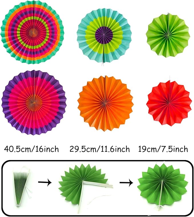 ZERODECO Party Decoration, Pom Poms Flowers, Garlands String Polka Dot and - Image 2