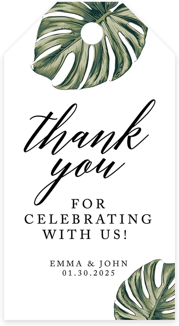 Andaz Press 100-Pack Personalized Thank You by AndazPress