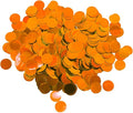 Orange Foil Confetti, Round Dots Glitter Table Confetti, Sparkling by Tim%26Lin