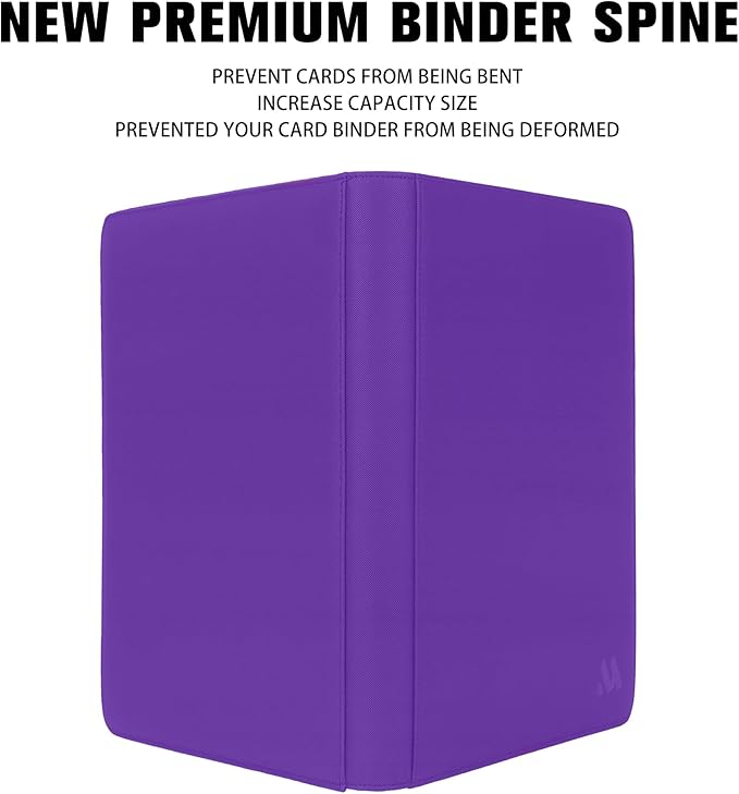 Premium 1000+ Pockets Card Binder, 16 Pockets Trading Card Binder Ringless Side - Image 7