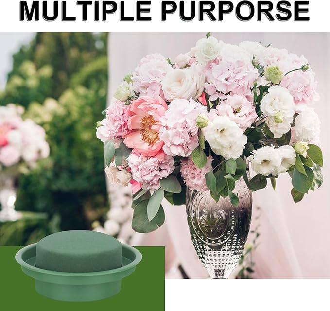 16 Packs Floral Foam with Bowl, Versatile Round Wet Foam - Image 4