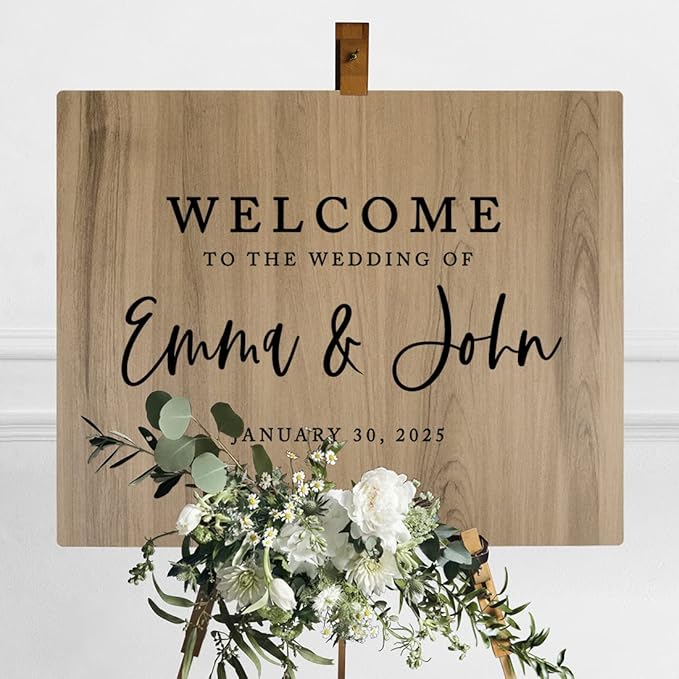 Andaz Press Large Wooden Welcome Sign - Image 3