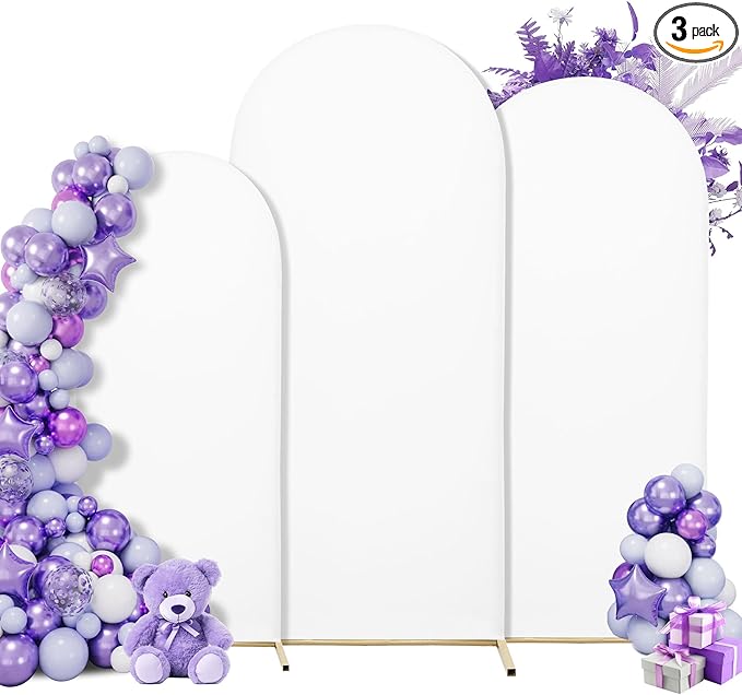 Wedding Arch Cover Spandex Arch Backdrop Cover Set of 3 Arch Stand Cover Arch by Unknown