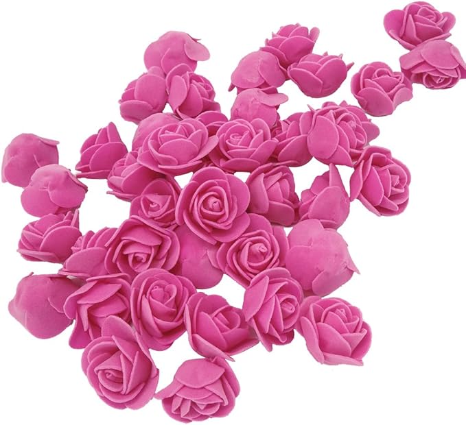 Artificial Flowers 100PCS 3CM Mini Fake Roses by J-Rijzen