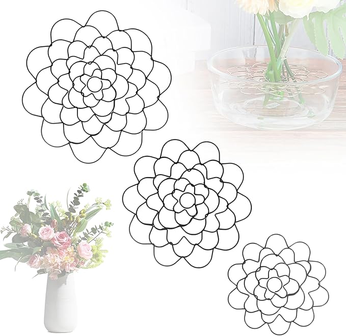 Stainless Steel Floral Grid Flower Arrangement Tool, Flower Grid Arranger by Morekfly