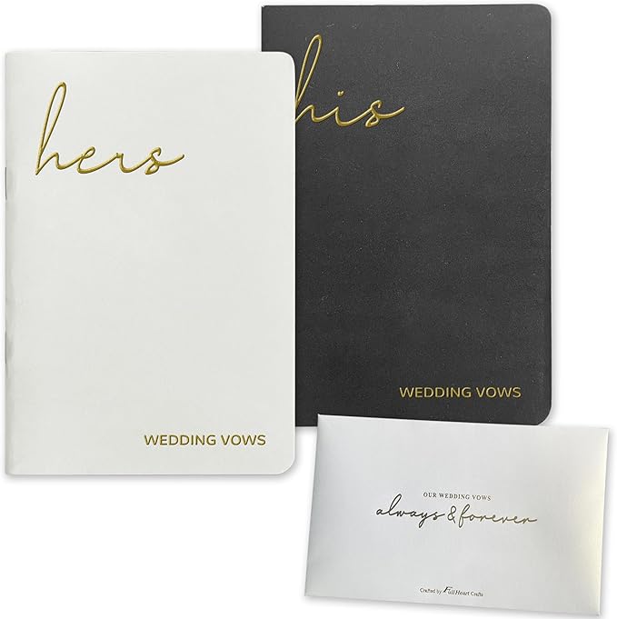 Vow Books His and Hers Wedding Vow Books by WeddingGiftsWedding