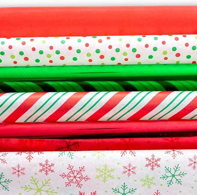 Christmas Tissue Paper for Gift Bags- 200 Sheets of Tissue Paper for Christmas - Image 3
