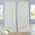 PartyVillage 10ft×15ft Ivory Backdrop Curtain by PartyVillage