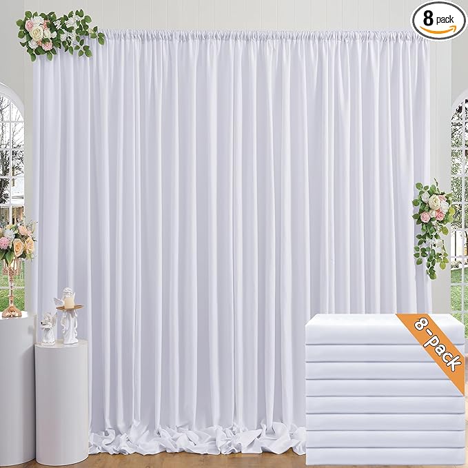 40ft x 10ft Thick Champagne Backdrop Curtains by ENJOYYOURPARTY