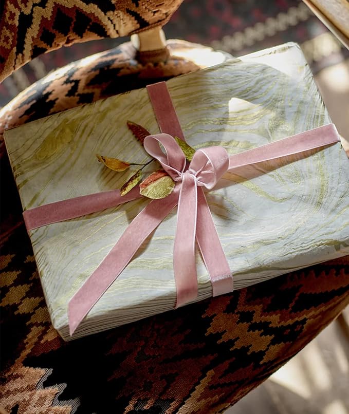 Pink Velvet Ribbon 5/8'' 25 Yards - Image 5
